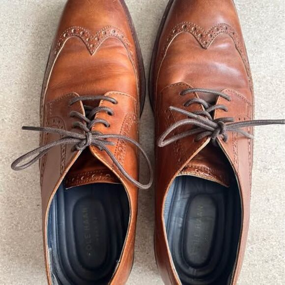 Cole Haan Men’s Wingtop Oxford Dress Shoes British Brown Sz 11 main image 4